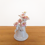 Campana decorativa in ceramica con fiori