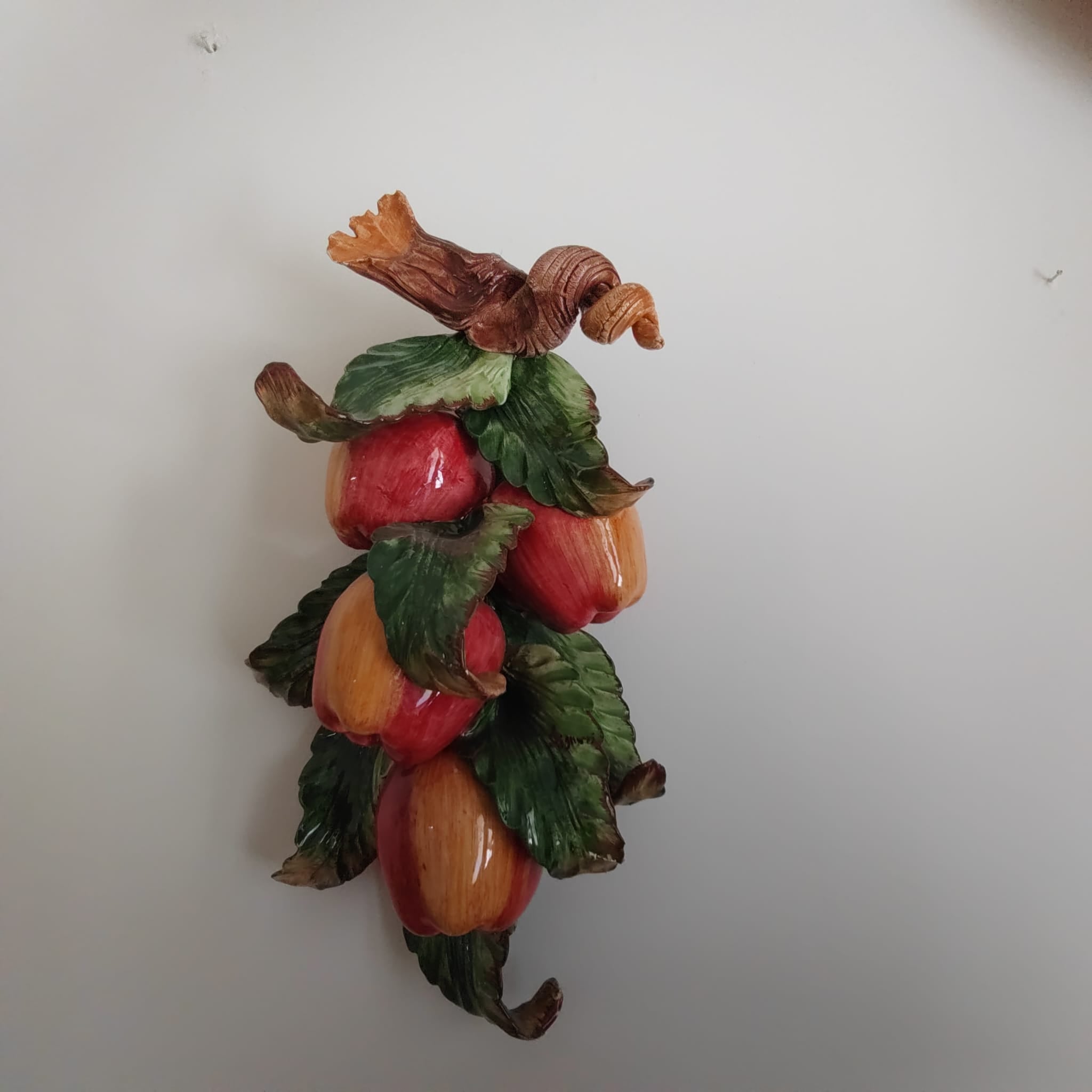 Applique in ceramica con frutta 4 pezzi