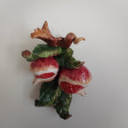 Applique in ceramica con frutta 2 pezzi