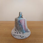 Campana di Pasqua in ceramica moderna decorata a mano