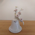 Campana decorativa in ceramica con fiori
