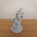 Campana decorativa in ceramica con fiori