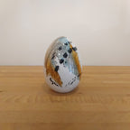 Uovo di Pasqua in ceramica moderna decorata a mano 13 cm
