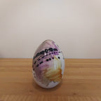 Uovo di Pasqua in ceramica moderna decorata a mano 13 cm