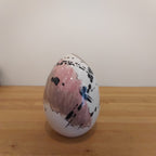 Uovo di Pasqua in ceramica moderna decorata a mano 13 cm