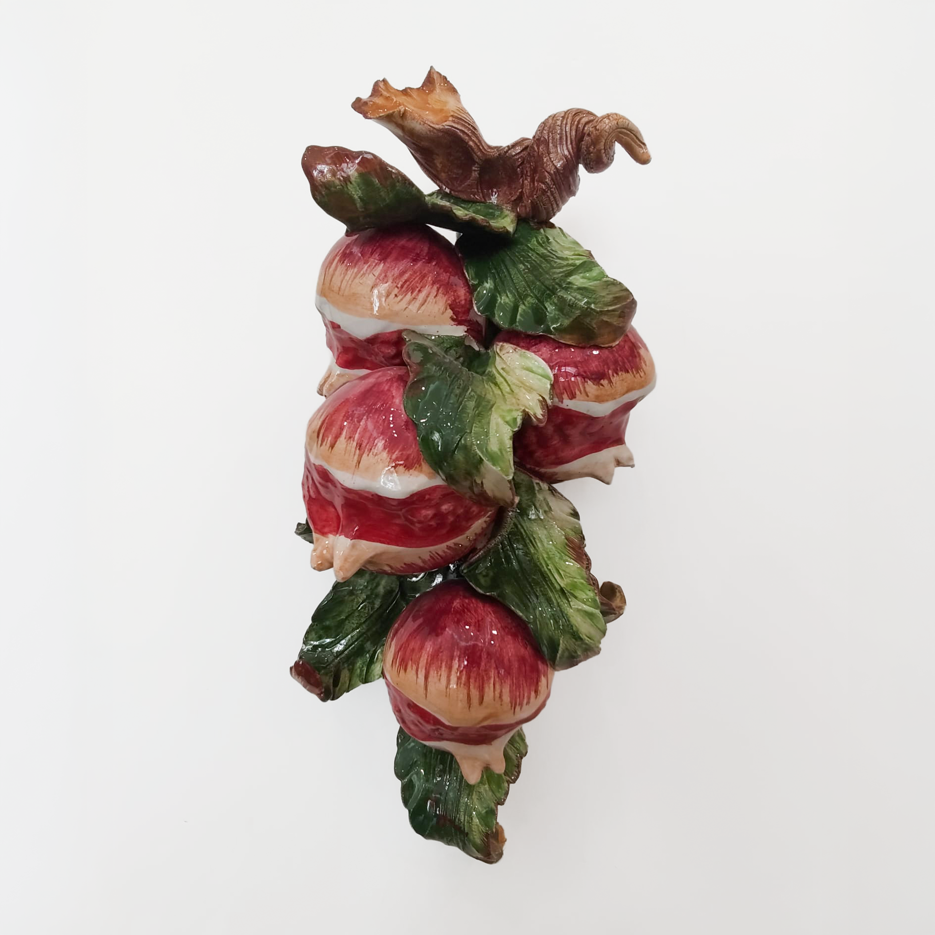 Applique in ceramica con frutta 4 pezzi