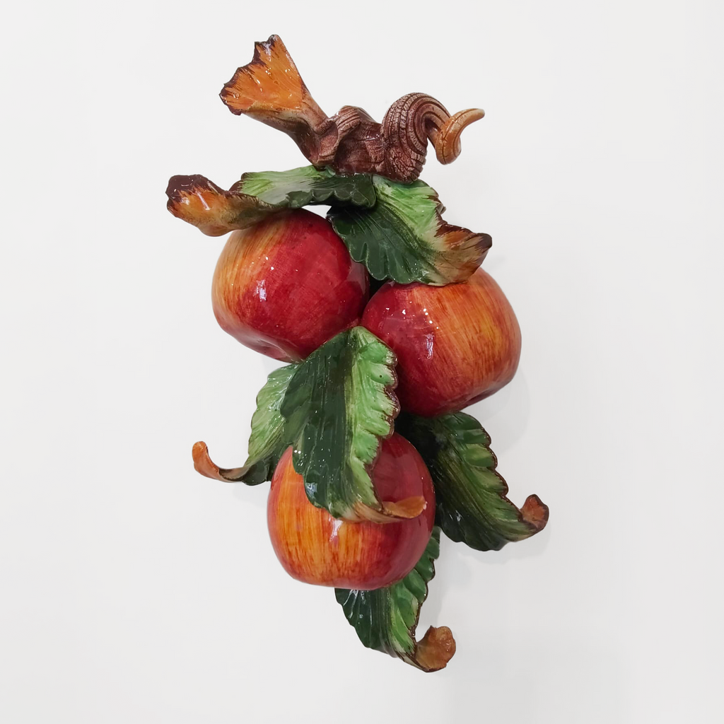 Applique in ceramica con frutta