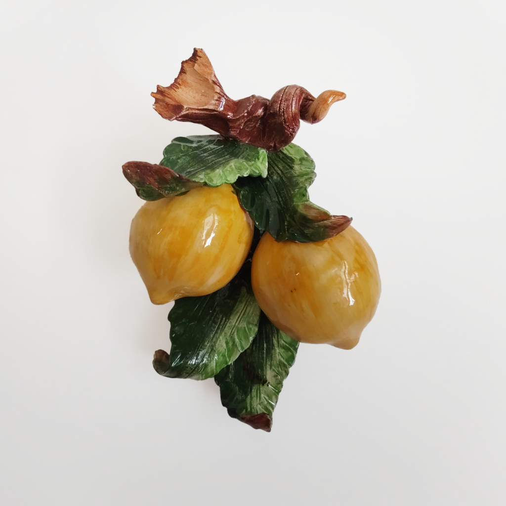 Applique in ceramica con frutta 2 pezzi