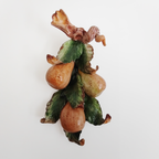 Applique in ceramica con frutta