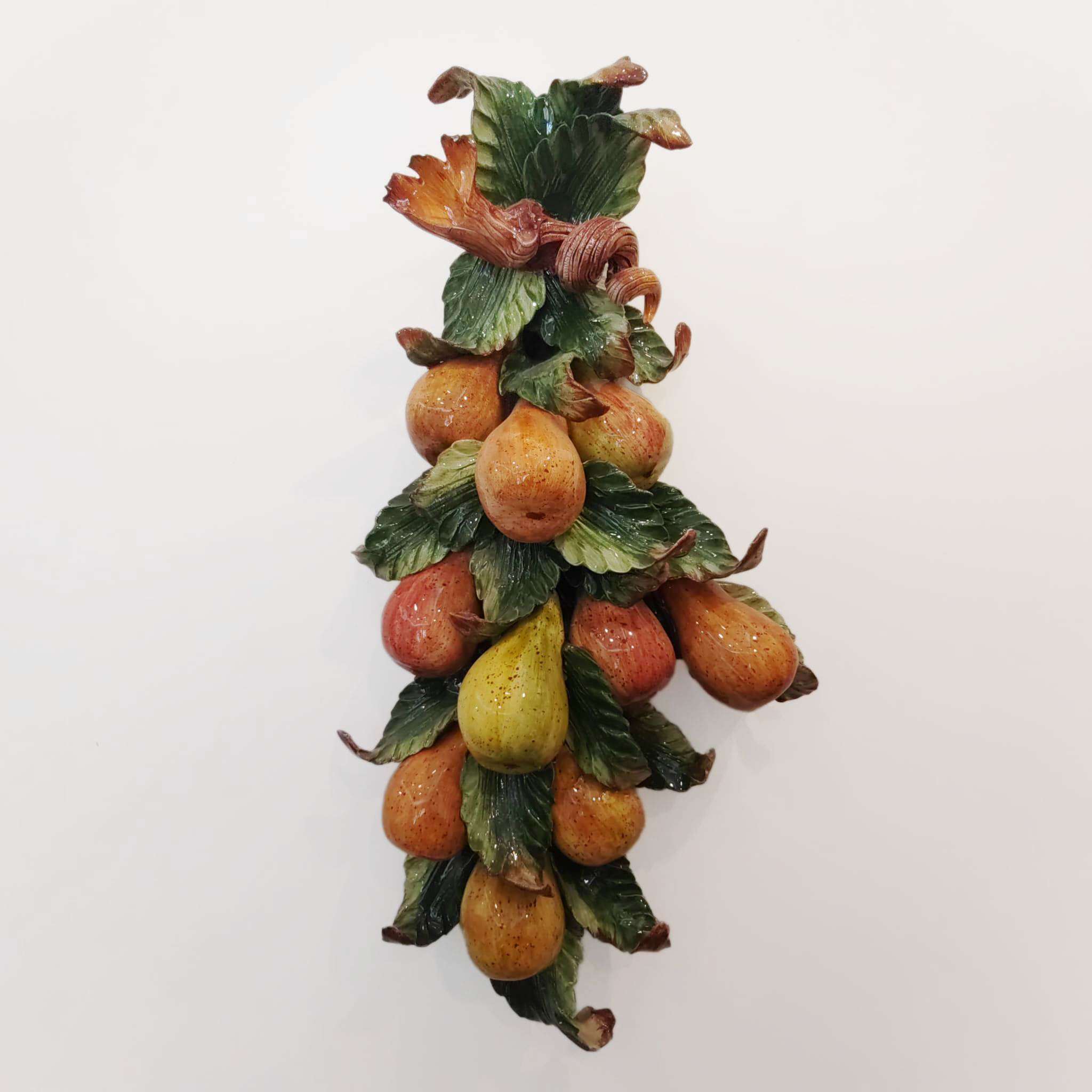 Applique in ceramica con pere